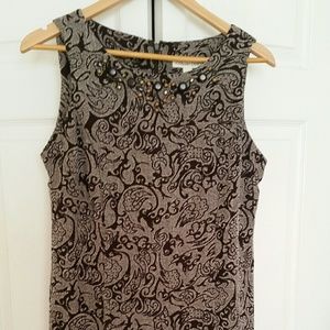 Coldwater Creek Printed Tweed Dress - Size 10